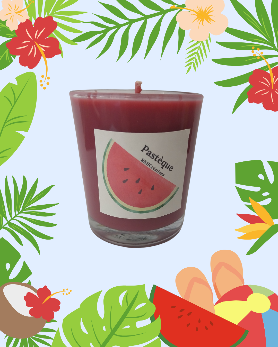 Mini Bougie Pastèque