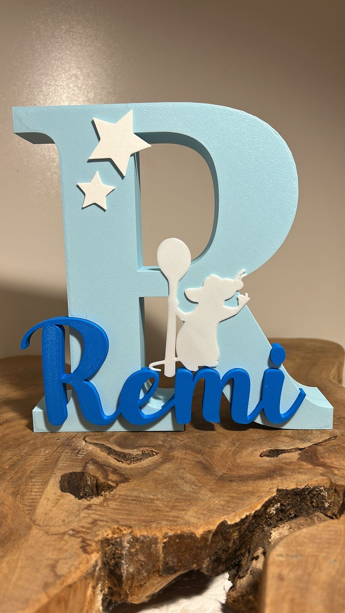 Naamletter 3D print naar keuze