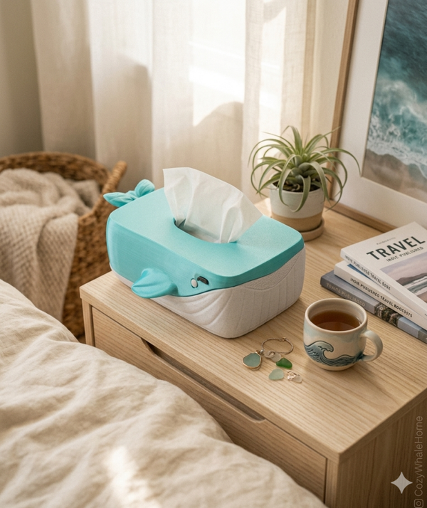 Whale tissue box