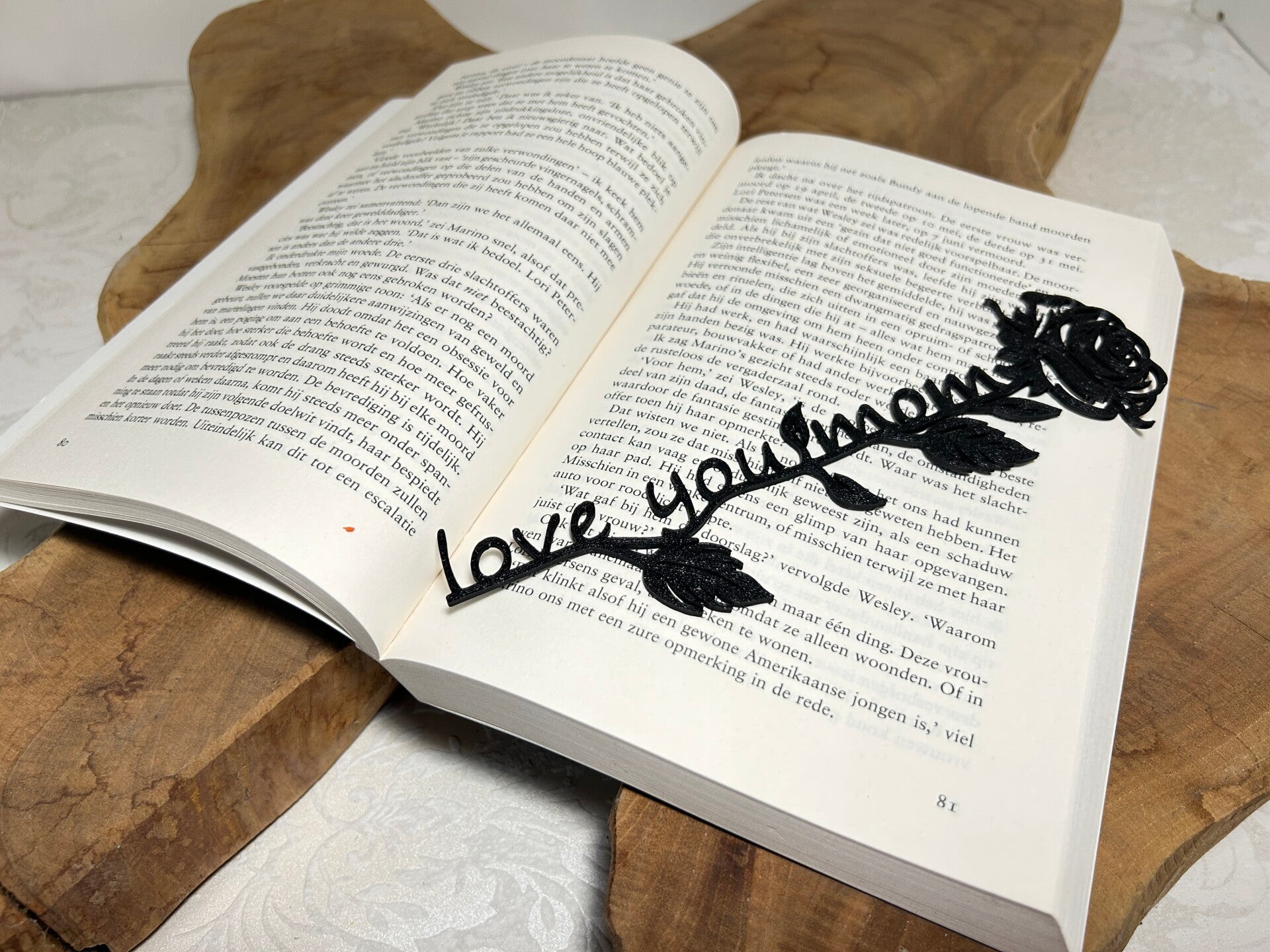 Boekenlegger Roos mama