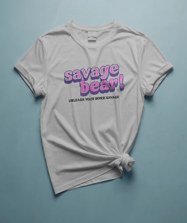 WOMEN'S - UNLEASH YOUR INNER SAVAGE GREY T-SHIRT