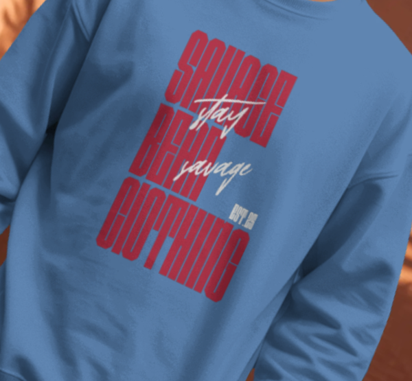 MEN'S SB STAY SAVAGE- BLUE SWEATSHIRT