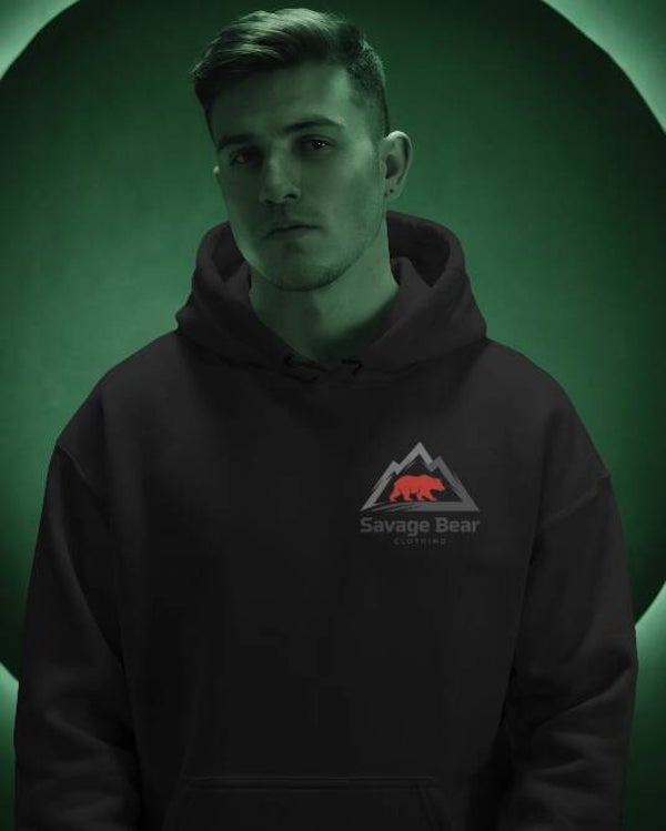 SUMMIT BEAR HOODIE - BLACK