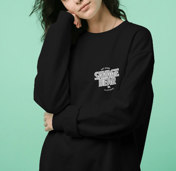 SAVAGE BEAR CORE SWEATSHIRT - BLACK