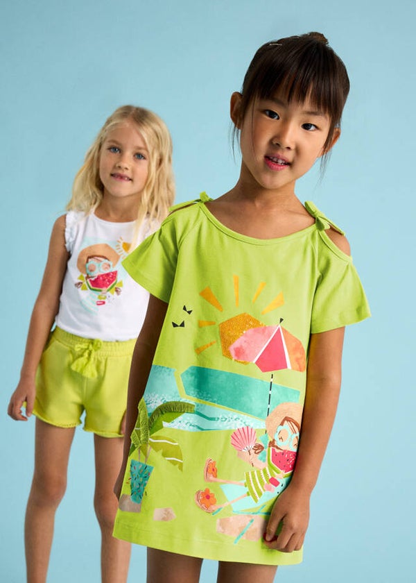 Kleed strand limoen 3963-54 Mayoral meisje Li