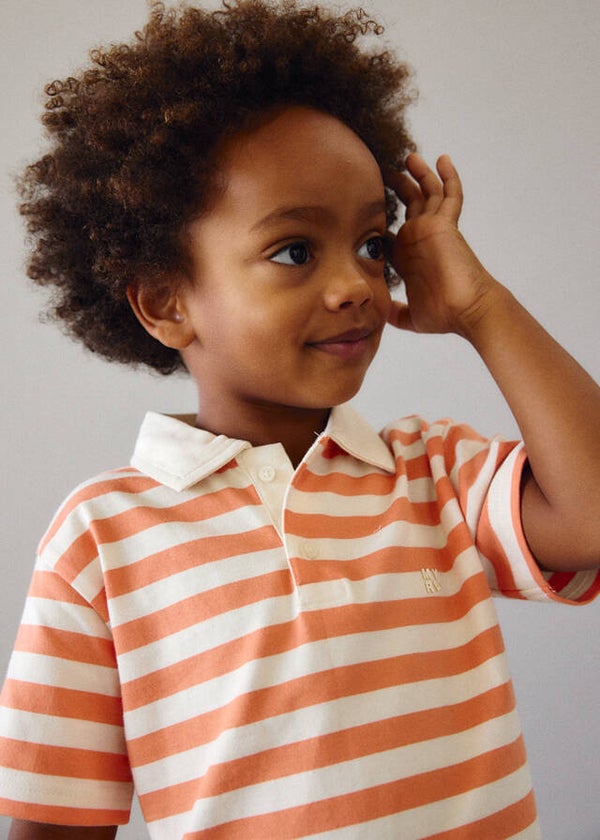 Polo strepen oranje 3110-45 Mayoral jongen Ni