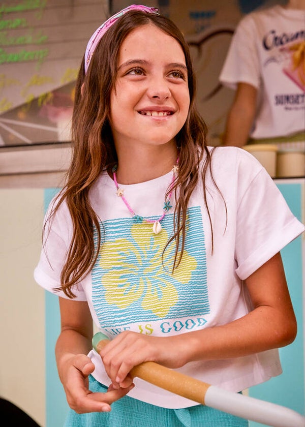 T-shirt wit 6009-94 Mayoral meisje NI