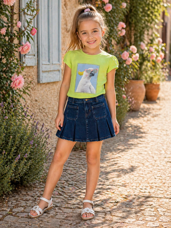 Tshirt Hermosa Someone  Meisje groen