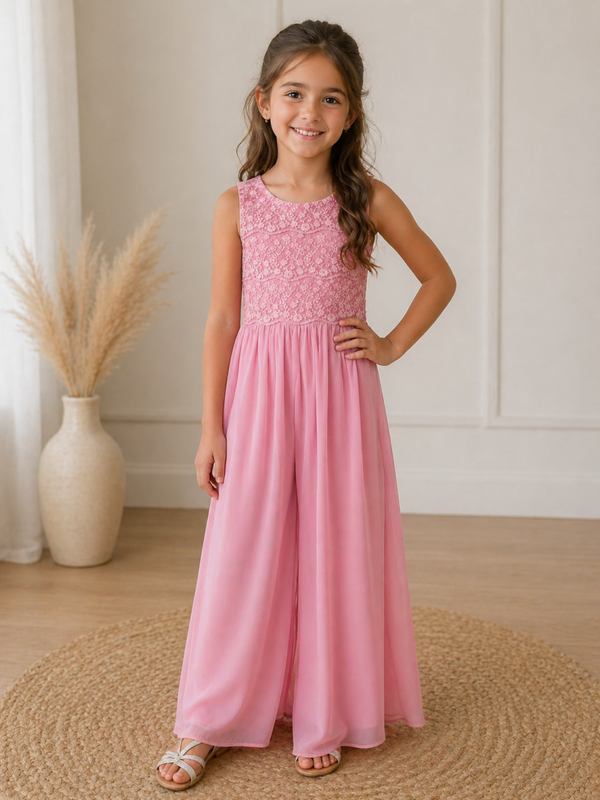 Jumpsuit oud roze met kant 3870-52 Mayoral meisje Li