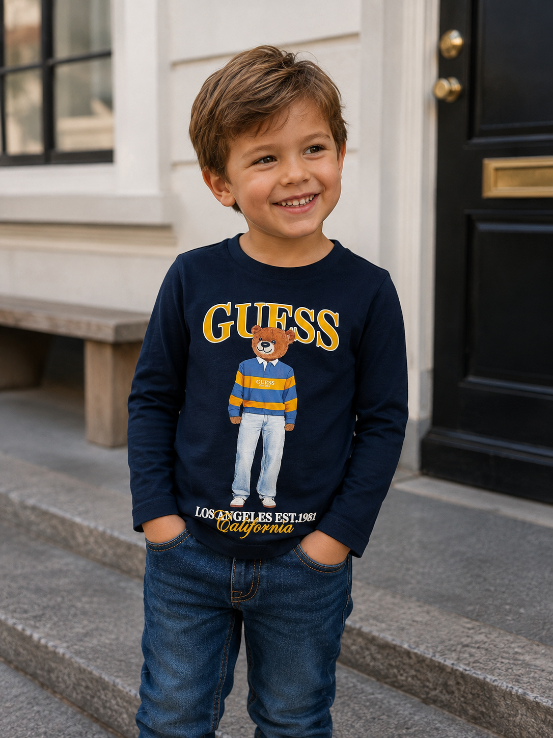 Tshirt Guess G7V2 donkerblauw jongen winter