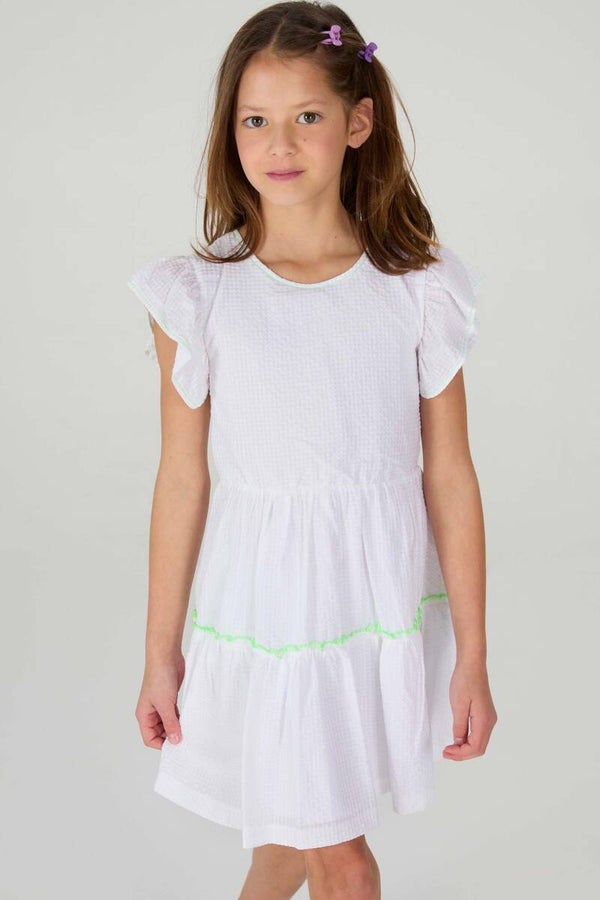 Kleedje Dagmar Blue Bay wit