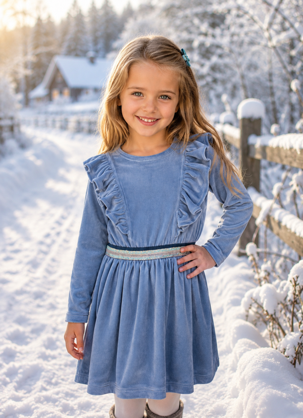 Kleedje Talia blauw frul Someone Meisje A Winter