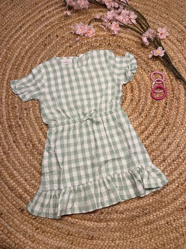 Kleedje Mini Rebels Emilia groen meisje