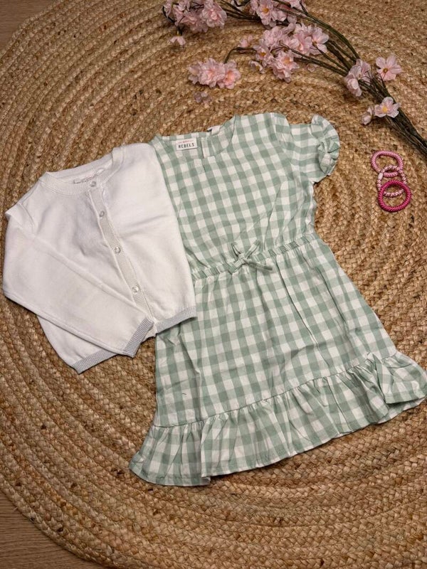 Gilet Mini Rebels Alba wit meisje