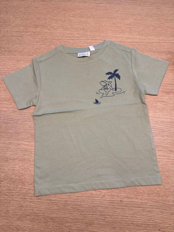 T-shirt Mini Rebels Mateo groen jongen