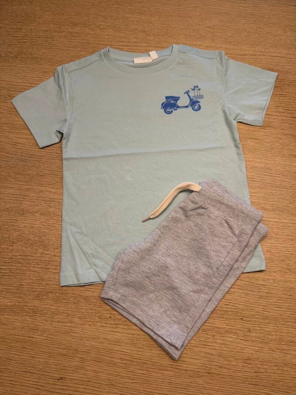 T-shirt Mini Rebels Mateo groen scooter