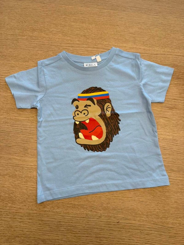 T-shirt Mini Rebels Rob blauw jongen