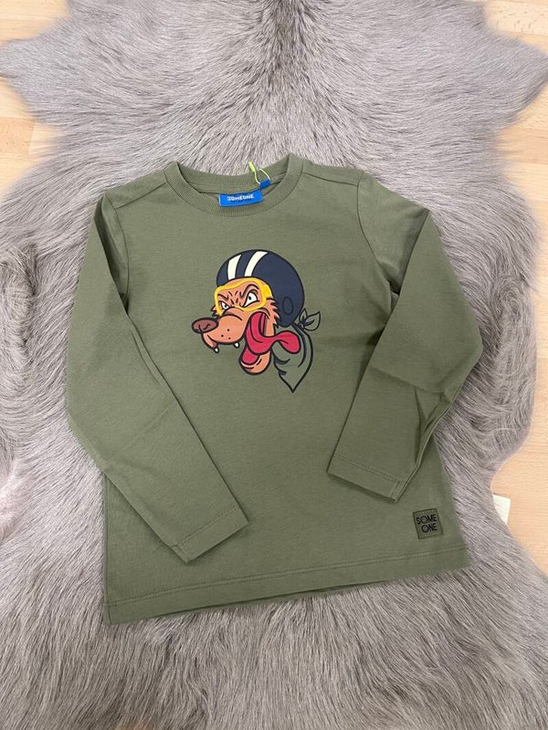 Tshirt Georges kaki hond Someone Jongen