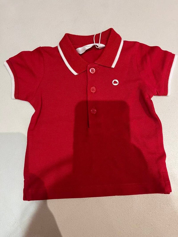 baby jongen polo t-shirt rood Mayoral 190 77 lp