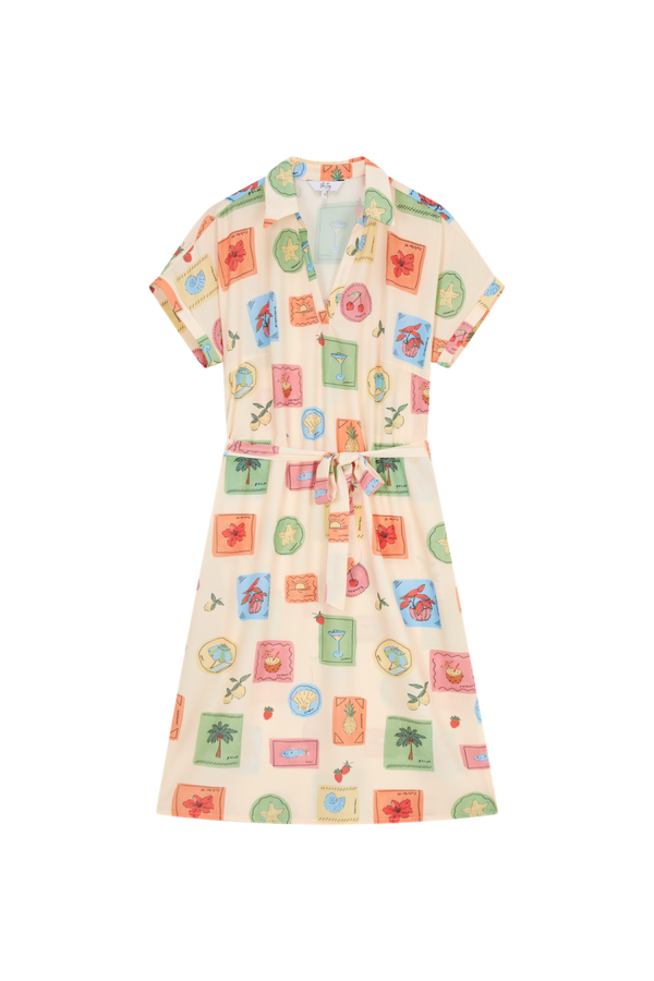 Vila Joy Zomer 600069 Tanja jurk veelkleurig