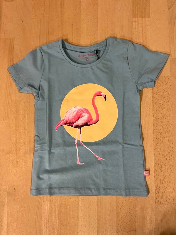 Tshirt Lemon Beret flamingo foto blauw