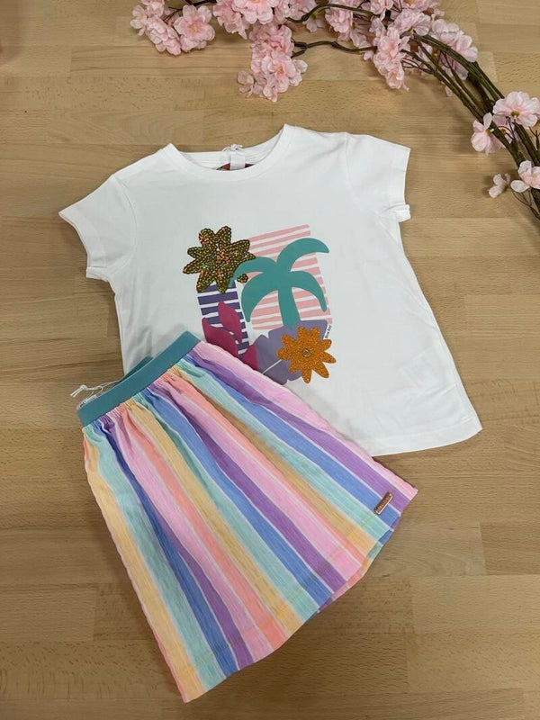 Tshirt Jane bloem Blue Bay