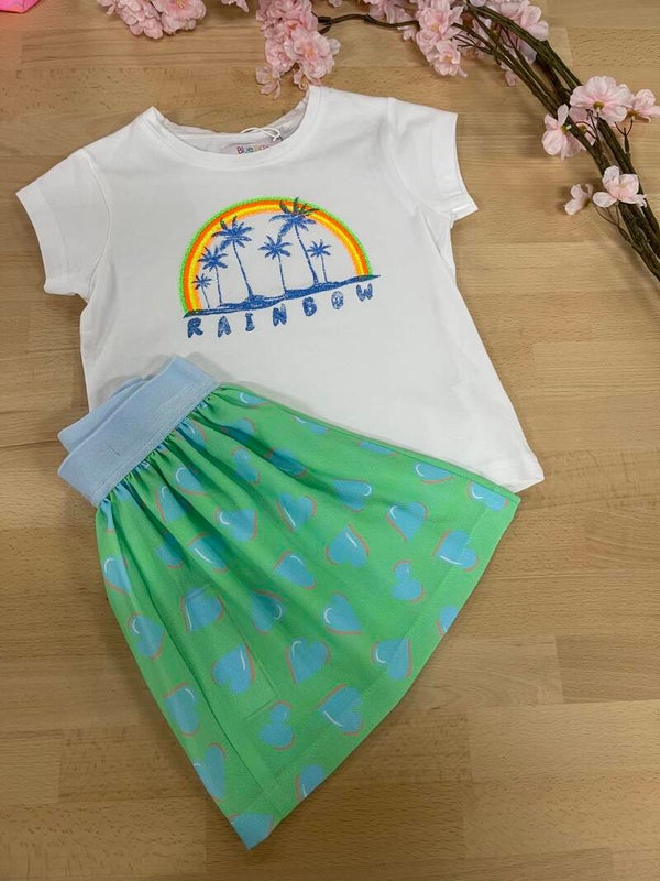 Tshirt regenboog Blue Bay Bloom