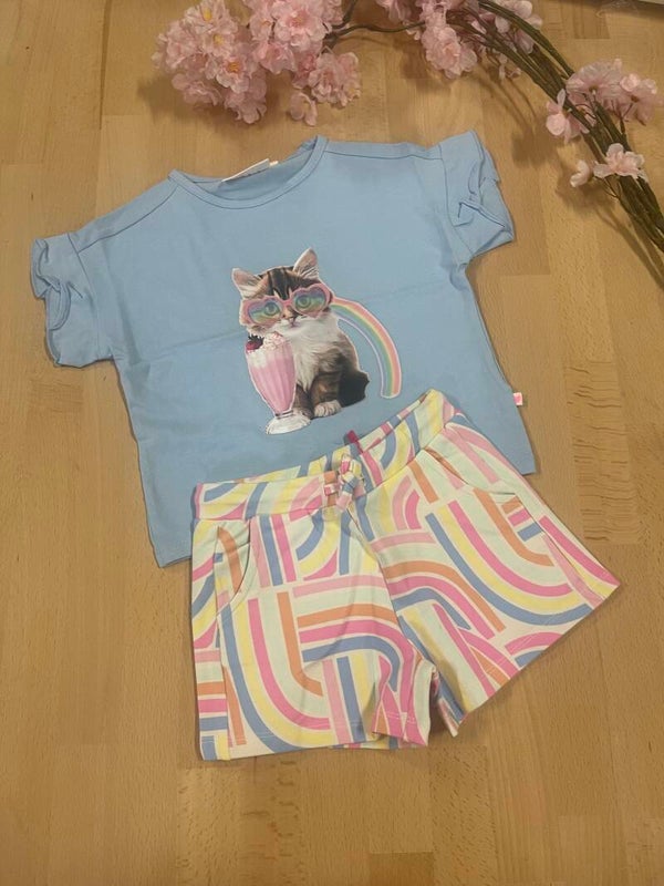 Tshirt Becca Someone blauwe poes  Meisje Zomer