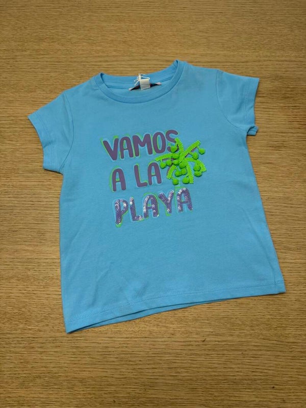Tshirt Britt Blue Bay blauw
