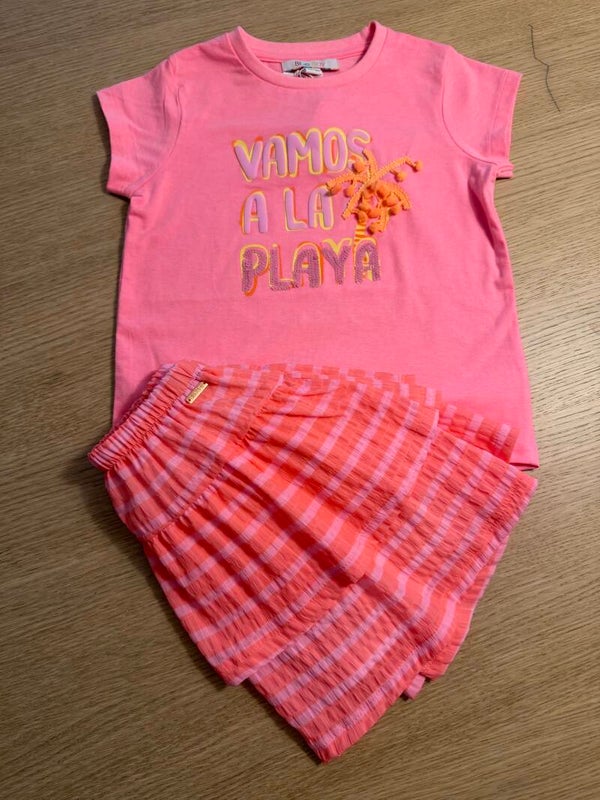 Tshirt Becca fluo roze Blue Bay