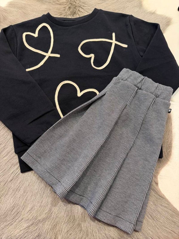 Sweater zwart hart Yumi Someone Meisje A Winter