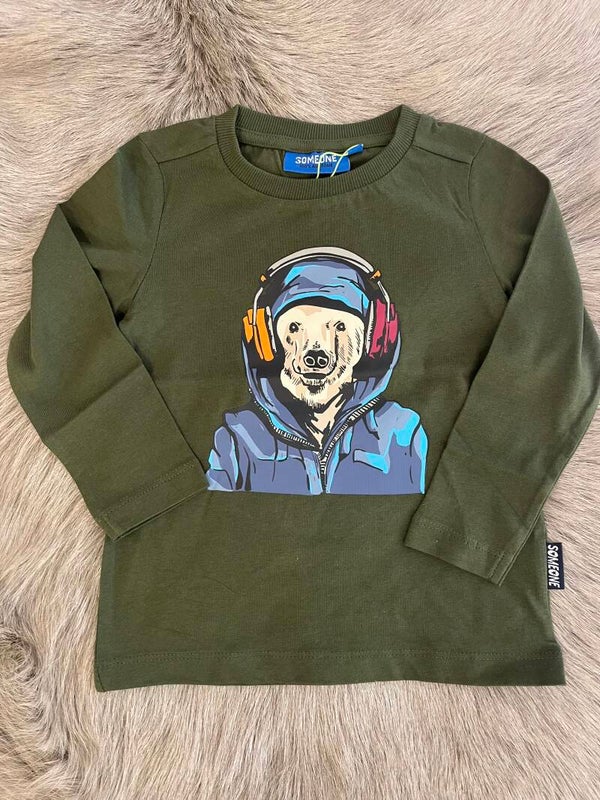 Tshirt dark khaki someone jongen li kenny