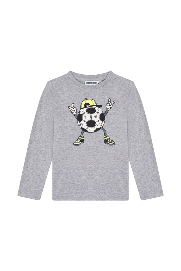Tshirt Bram Someone 300162 Grey Melange Jongens