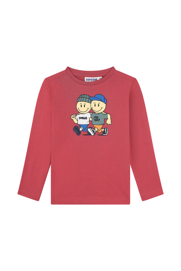 Tshirt Casper Someone 300170 Dark Red Jongens