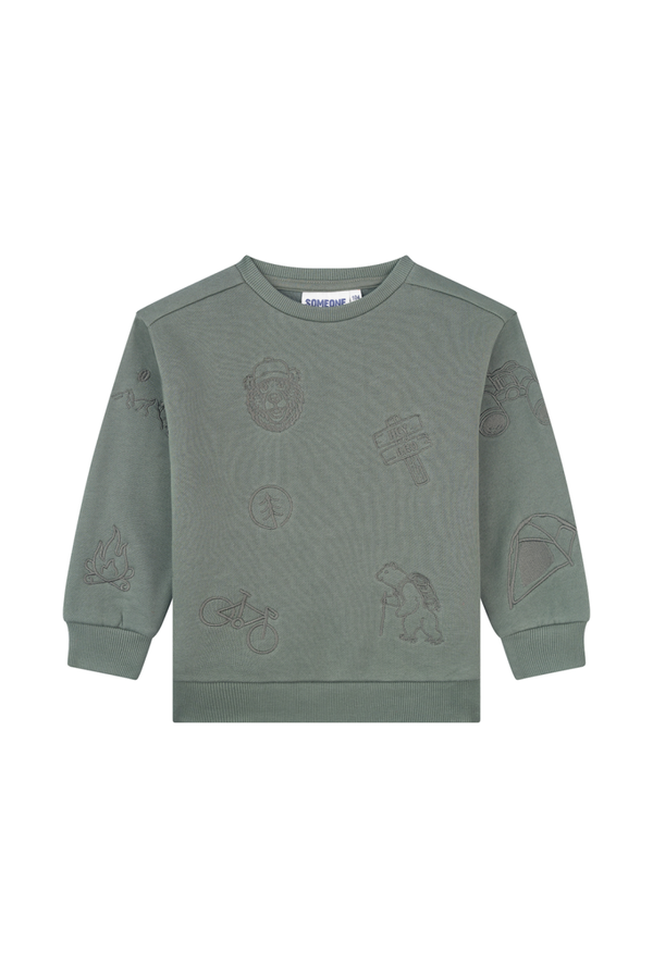 Trui Jonas Someone 300195 Dark Khaki Jongens