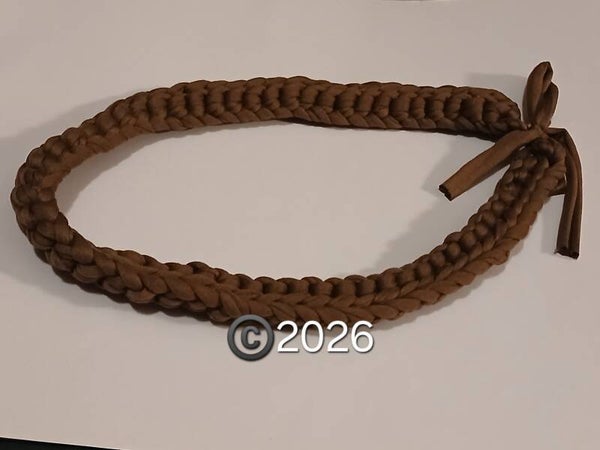 Coffee Brown Crocheted Puppy Collar
