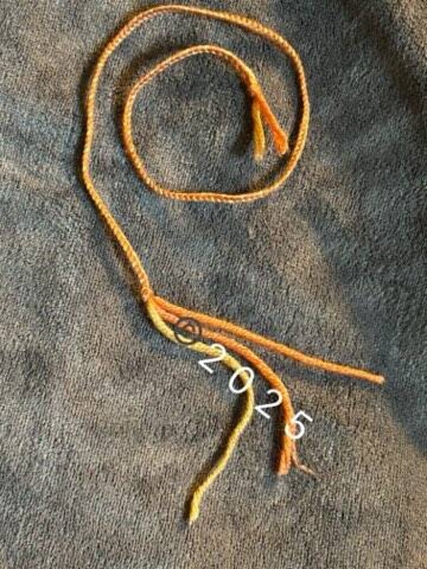 Coral&Golden brown thin bookmark