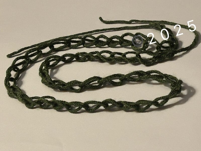 Dark Green crochet bookmark