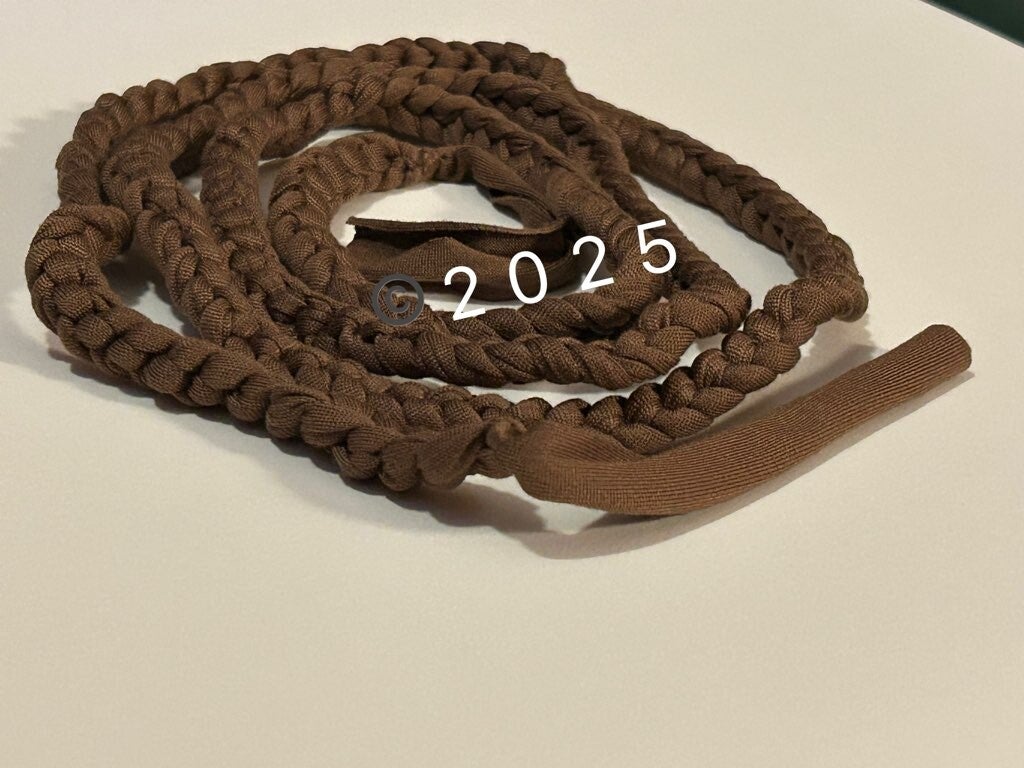 Coffee Curtain Tie crocheted