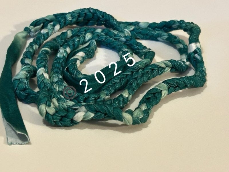 Green&White Curtain Tie