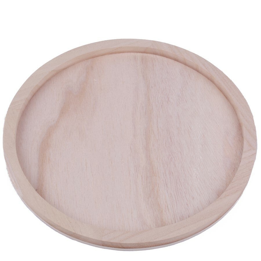 Nicolaja presenteerblad dienblad rond hout