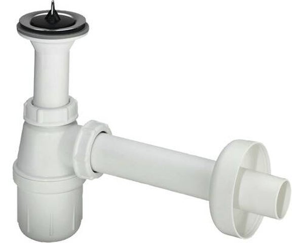 Plugbekersifon met muurbuis en rozet 1.1/4 x 32