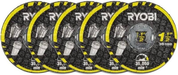 RYOBI - Set van 5 Twist Lock doorslijpschijven - RAR302-5