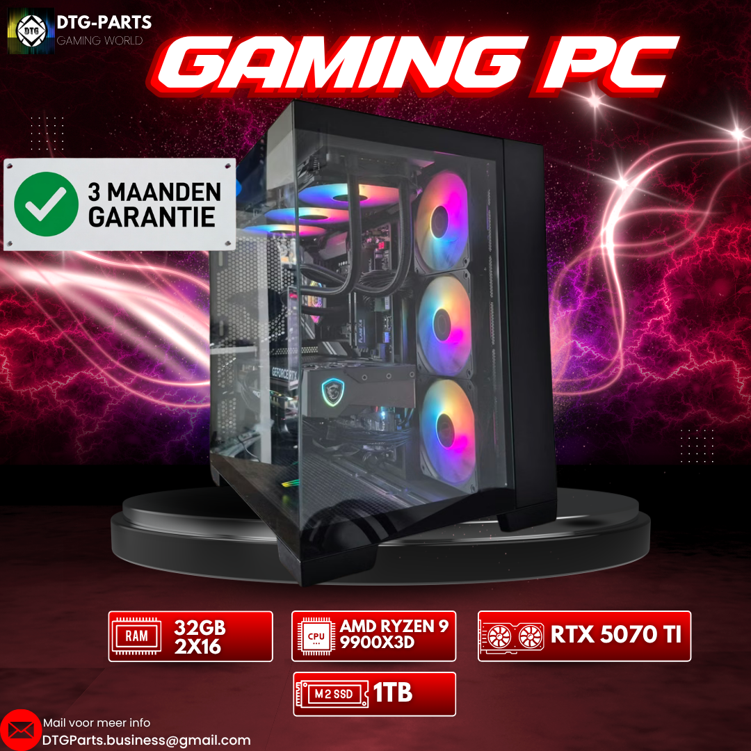Gaming PC // RTX 5070 ti & AMD 9 9900X3D