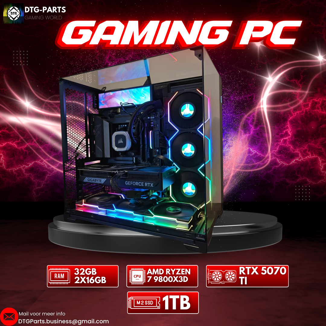 Gaming PC // RTX 5070 ti & AMD Ryzen 7 9800X3D