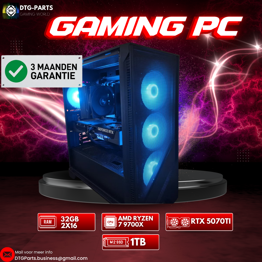Gaming PC // RTX 5070 Ti & AMD Ryzen 7 9700X
