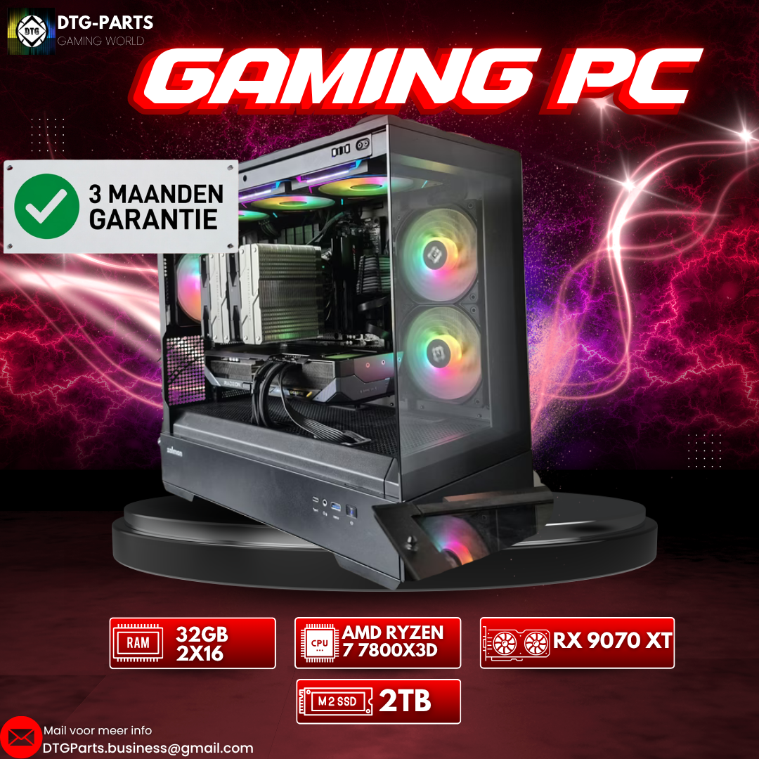 Gaming PC // RX 9070 XT & AMD Ryzen 7 7800X3D