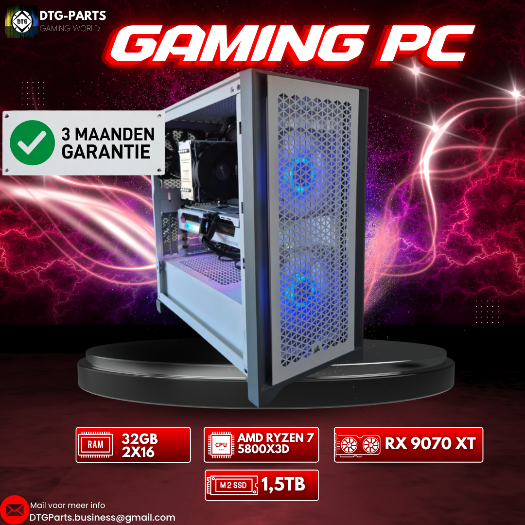 Gaming PC // RX 9070 XT & AMD Ryzen 7 5800X3D