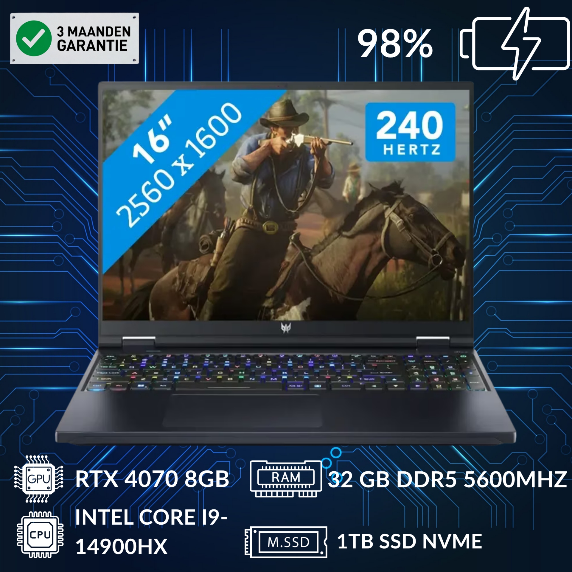 Acer Predator Neo 16 (RTX 4070 & Intel Core i9-14900HX & 32GB)