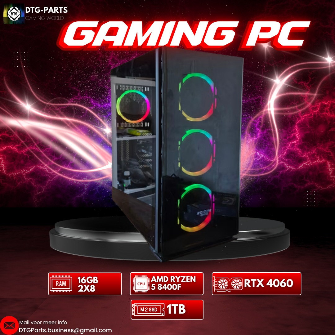Gaming PC // RTX 4060 & AMD Ryzen 5 8400F